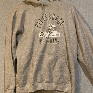Vintage Pittsburgh Penguins Gray Hoodie